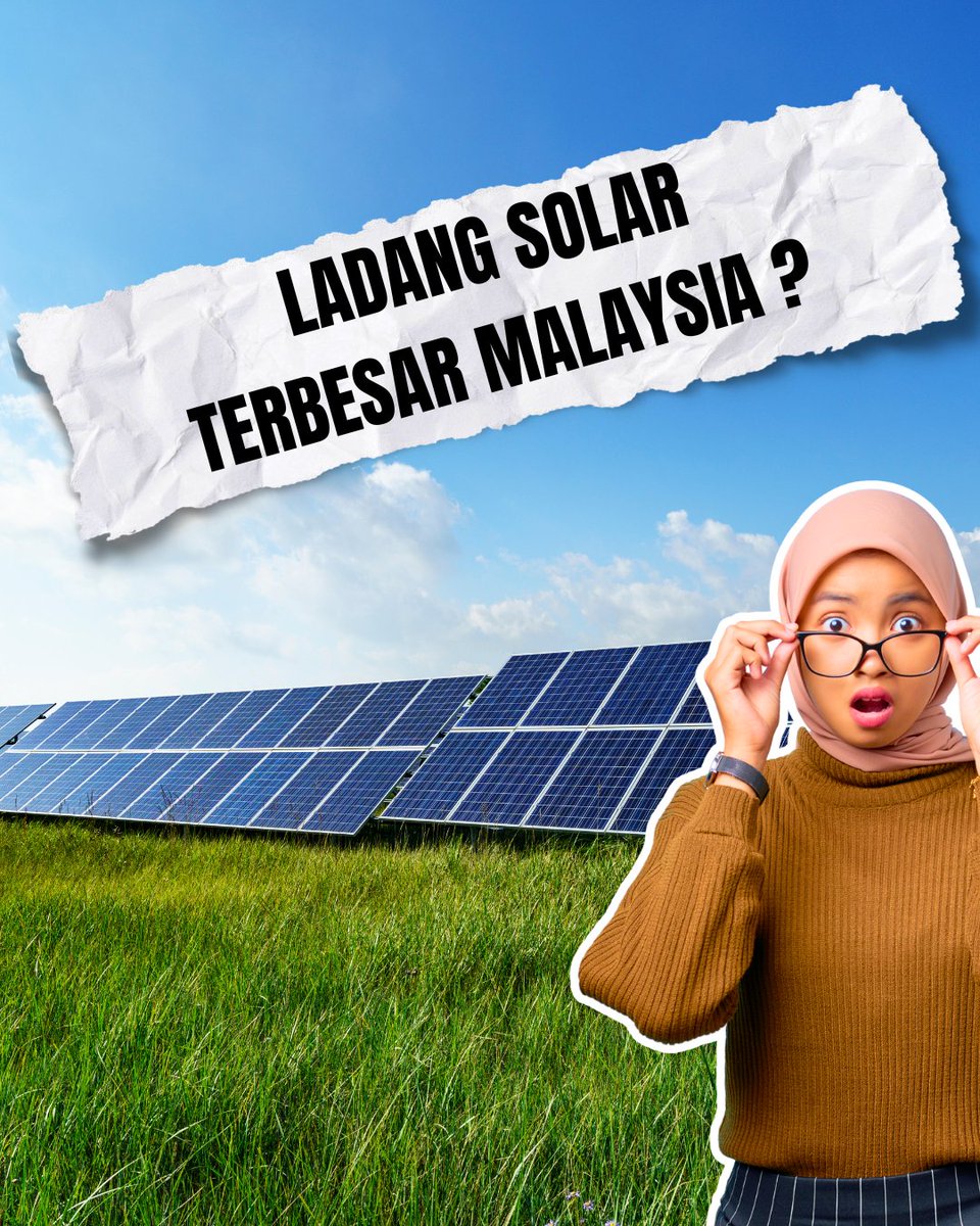 officialwisermy's tweet photo. Malaysia kini semakin rancak membangunkan ladang solar berskala besar bagi mencapai sasaran neutral karbon menjelang 2050.

Di Kedah, TNB Bukit Selambau Solar 1 & 2 menjadi antara projek terbesar yang membekalkan tenaga hijau ke grid nasional, cukup untuk memenuhi keperluan puluhan ribu rumah setiap hari.  

Artikel penuh - https://t.co/fCqDiowN0b