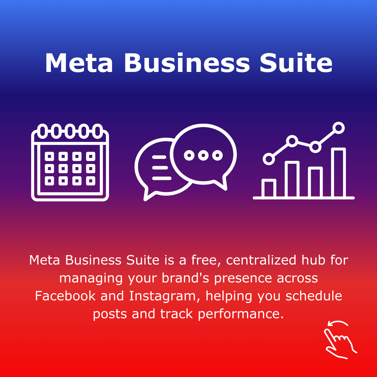 AdenMediaSA's tweet photo. Let’s continue the chat on Facebook's exciting features to help your brand connect, engage, and convert like never before.

We’re taking a deep dive into the meta business suite and Automated messenger bots…

#SocialMediaTips #FacebookMarketing #BrandGrowth https://t.co/IZw61Zqdum