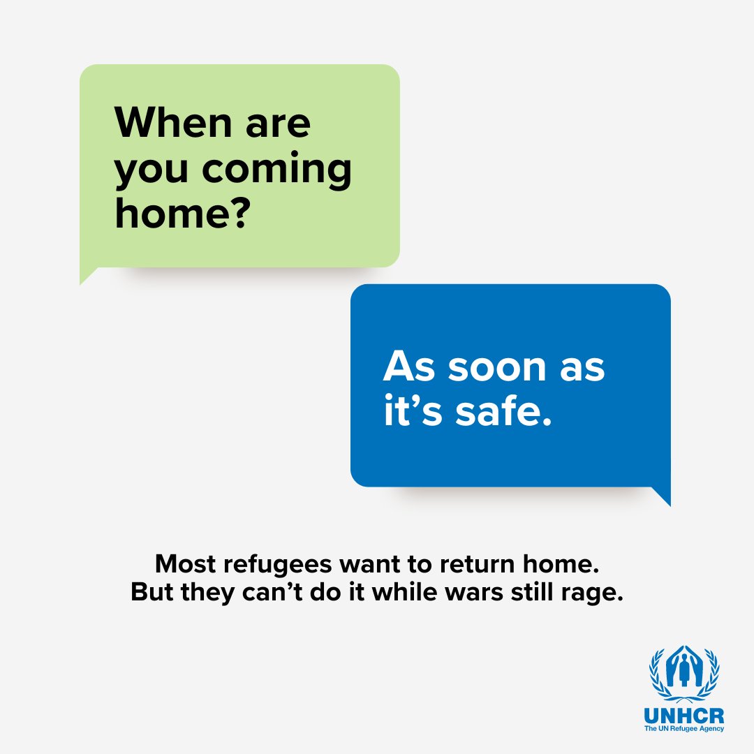 RefugeesAfrica's tweet image. What do refugees need more than anything? Peace, so they can return home. 

In the absence of peace, they need opportunities to be active members of the communities that have welcomed them, whether through work, school, sports or other activities. 

#WithRefugees