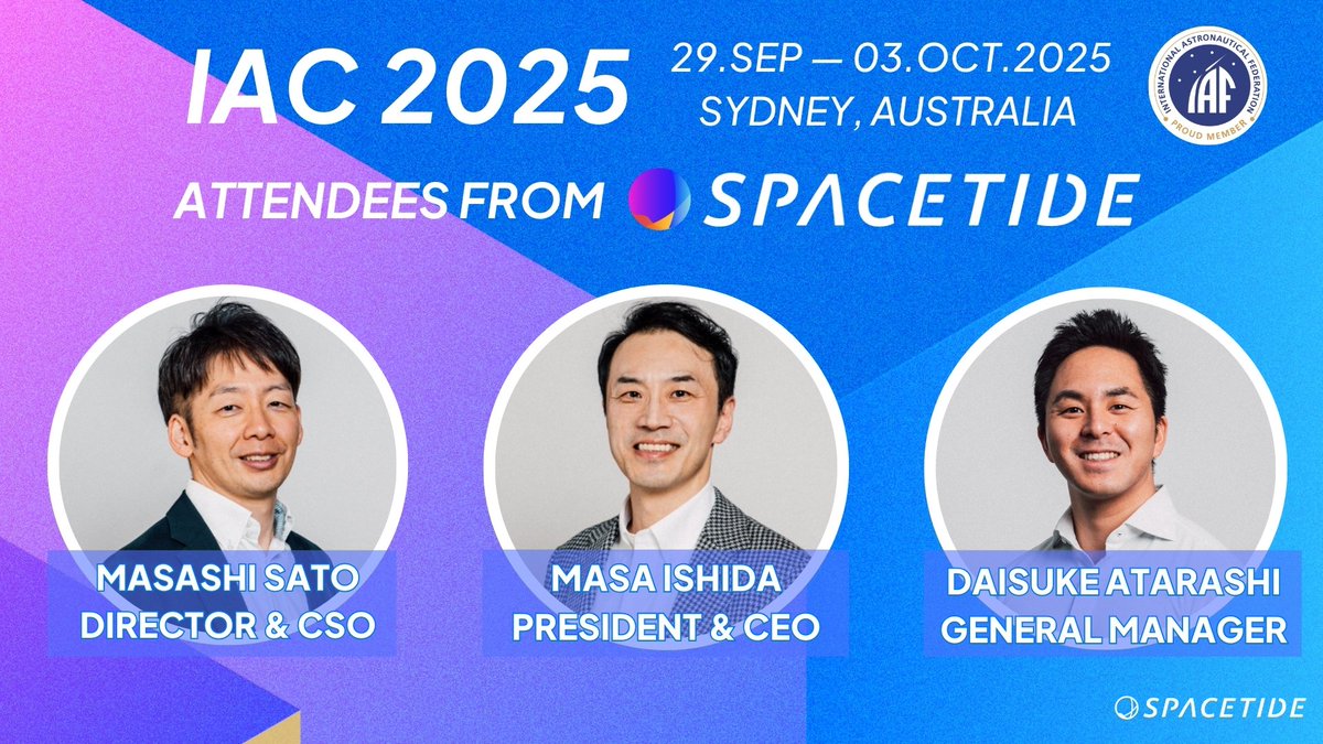geospatialworld's tweet image. #announcement | SPACETIDE at IAC 2025 in Sydney!
We’re excited to share that our partner SPACETIDE Foundation will be participating in the 𝐈𝐧𝐭𝐞𝐫𝐧𝐚𝐭𝐢𝐨𝐧𝐚𝐥 𝐀𝐬𝐭𝐫𝐨𝐧𝐚𝐮𝐭𝐢𝐜𝐚𝐥 𝐂𝐨𝐧𝐠𝐫𝐞𝐬𝐬 (𝐈𝐀𝐂) 𝟐𝟎𝟐𝟓, this September end in Sydney. They will be