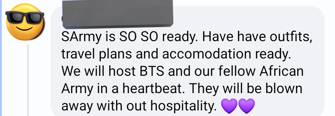 YoongiSideGrowl's tweet photo. Not for nothing. But Big Concerts liked my comment  on the BTS coming to SA Post. https://t.co/JMpQF92Wvv