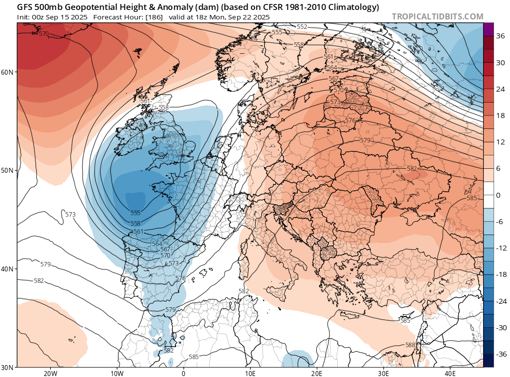 alexmegapc's tweet photo. #meteoexpress Entre avui i demà tindrem alguna precipitació i una lleugera baixada de temperatura,  sobretot dimarts pel pas d'un front fred desgastat, però a partir de dimecres la falca anticiclònica ens agafa de ple, i tindrem #localoretfaller de dimecres fins dissabte/diumenge, caloreta sobretot al migdia on podrem rascar 35 graus o potser una mica més cap a ponent o la Vall d'Ebre, les nits amb les clàssiques tropicals en molts punts de la costa, però no serà per molts dies perquè a partir de diumenge ens afectarà un nou solc, associat a un front fred que ens pot deixar precipitacions força generals entre dilluns i dimarts, veurem si en forma de tempestes força intenses. Parlem a més de 160h i, per tant, aquesta previsió encara agafada amb pinces.  #meteo