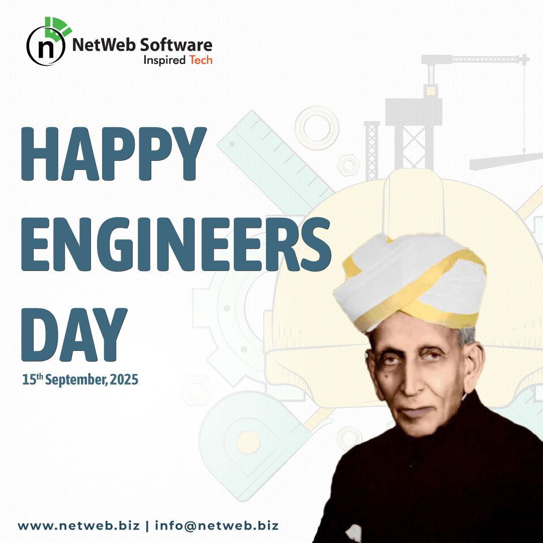 netwebsoftware's tweet image. On Engineers’ Day, we celebrate Sir M. Visvesvaraya—an engineering visionary whose foresight and discipline inspire generations. Engineers worldwide continue his legacy, turning challenges into opportunities and shaping a resilient, innovative future. #InspiredTech #NetWeb