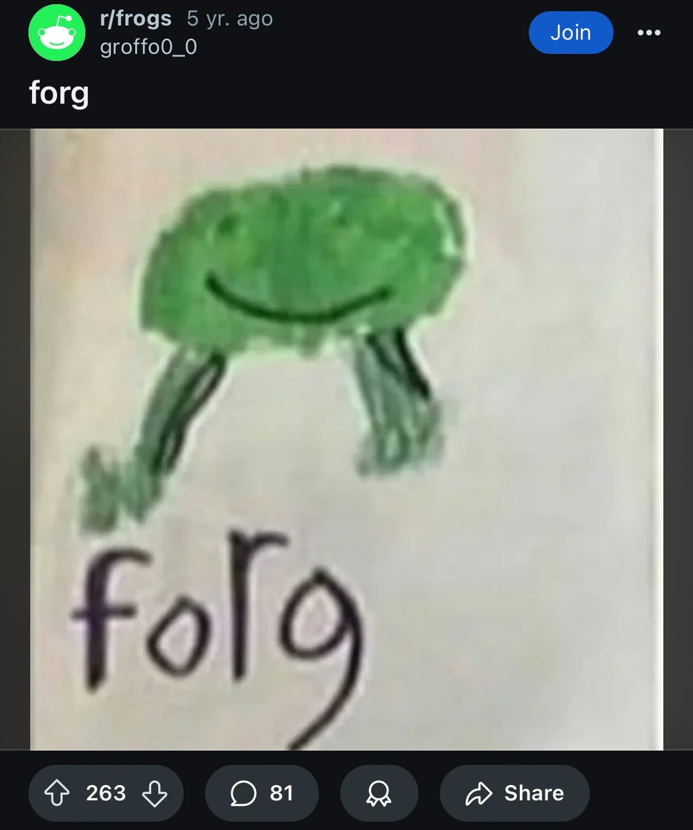Forg966154's tweet photo. $forg was first mentioned on Reddit 5 years ago, this is how deep our history is!

ATyrEfU5YnuTkz5yA3ZwsmPJkEhDNAYXD3TMrTRJpump

#meme #forg #memecoin #solana #bitcoin #fyp #trading #crypto #viral https://t.co/Nsod0fd3T6