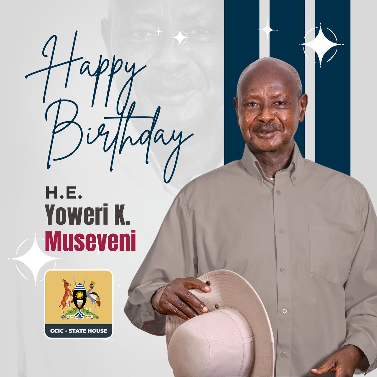Celebrating 81 years of H.E. President Yoweri Kaguta Museveni,  a steadfast leader whose vision has shaped Uganda’s path of unity, resilience, and transformation. Happy Birthday, Your Excellency!
