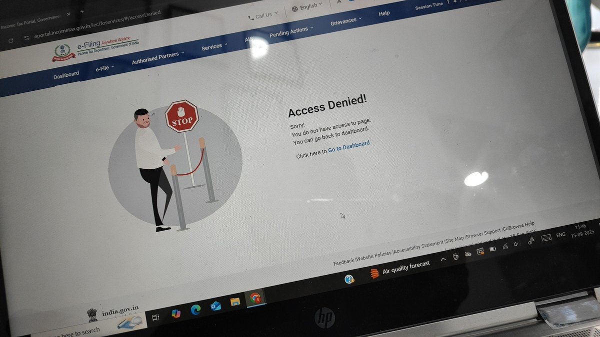 yashump29's tweet photo. @IncomeTaxIndia @singhanuchauhan @nsitharamanoffc @officeofPCM @FinMinIndia @PIB_India @PIBFactCheck @MIB_India Again after clearing browser cache https://t.co/AMlCuc8fnx