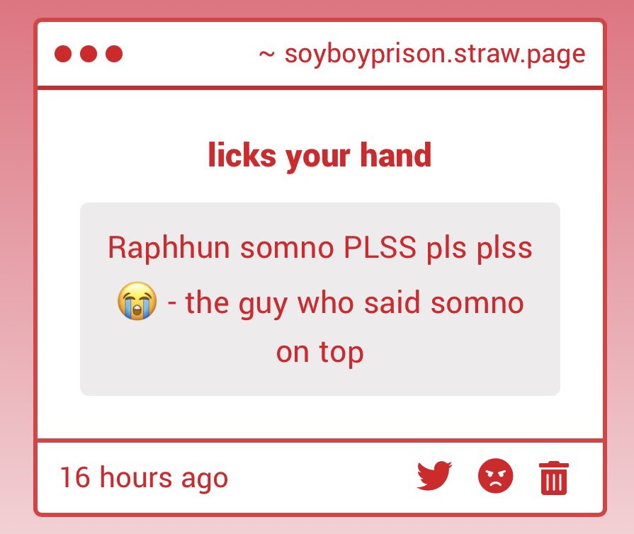 soyboyprison's tweet photo. ⚠️ nc somno
hun feels so guilty but he just couldn't help himself!!! ʅ(˘⌣˘)ʃ
#tottmnt #raphhun https://t.co/nKb3oecTdp