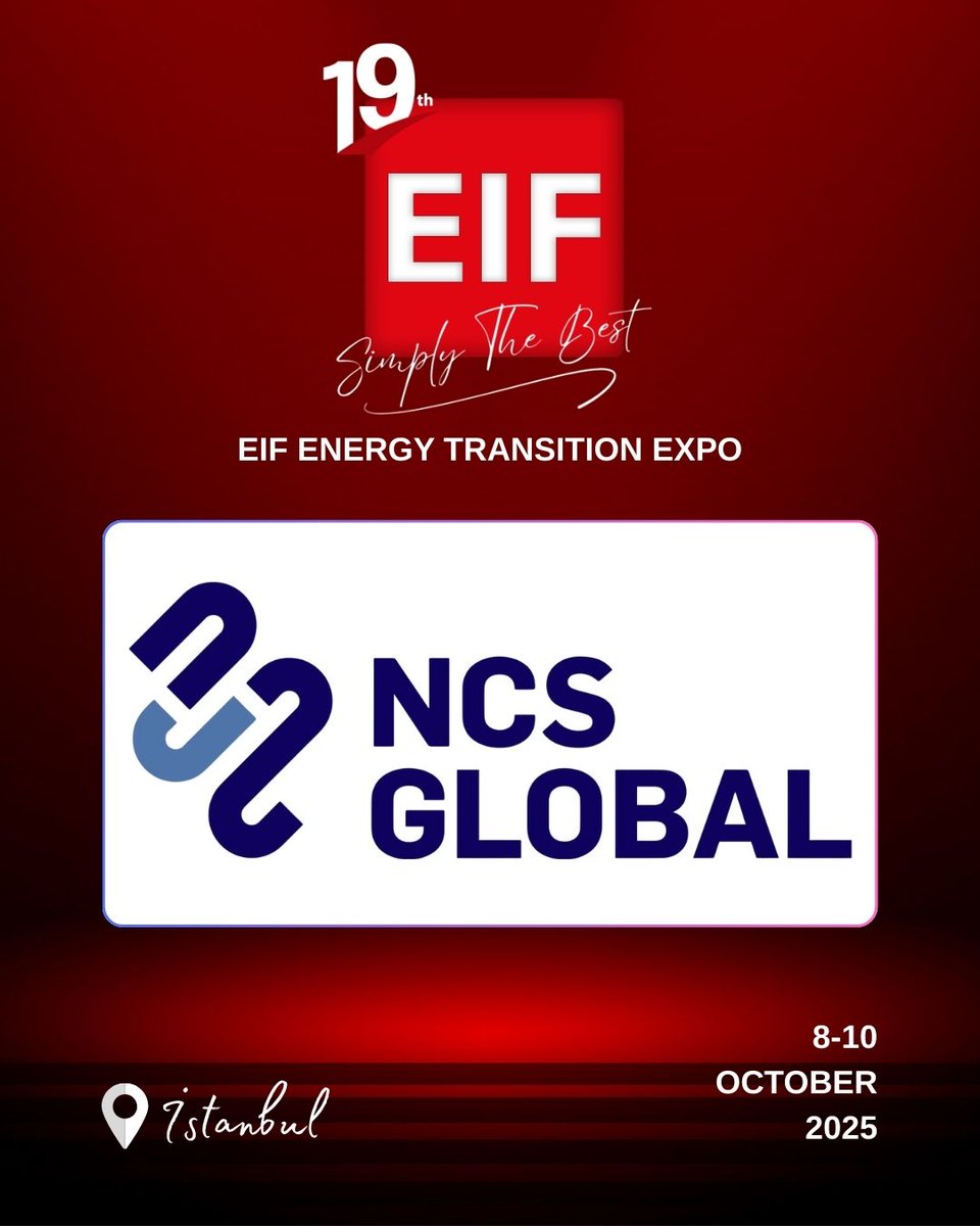 eif2050's tweet photo. #NcsGlobal  #EIF2025

Stratejik satın alma ve tedarik zinciri yönetiminde profesyonel çözümler sunan NCS Global’i EIF Enerji Dönüşüm Fuarı’nda görmekten mutluluk duyuyoruz! https://t.co/4Kq4zkIXjl