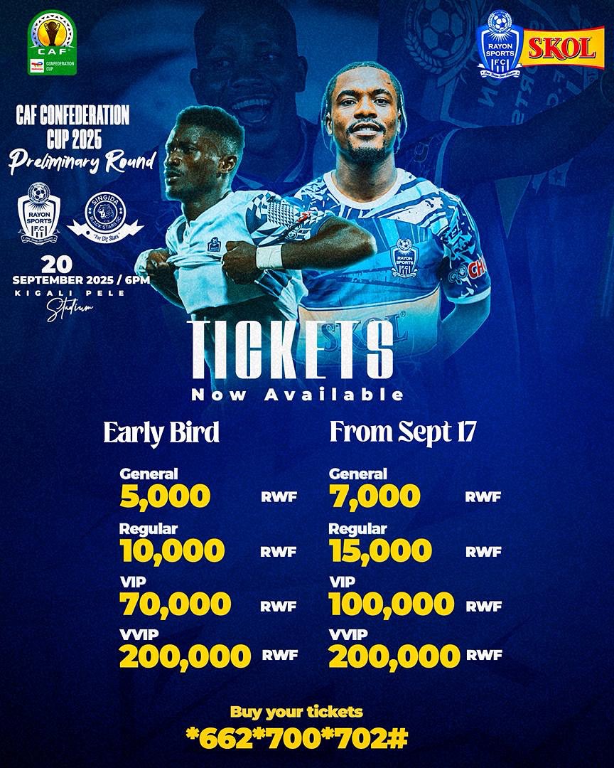 imfuraluc01's tweet photo. #CAFCC | #RAYSING
Saturday, 20.09
6PM
RAYON SPORTS vs SINGIDA UNITED
Eeeh…
5K
10K
70K
200K
Match iri ku giciro kabisa…
Ticket Ndabona zirazamuka mu minsi mike…
Grab Your Ticket *662*700*702#
@bbkigalifm 89.7 FM https://t.co/w8uHnA8Ym2