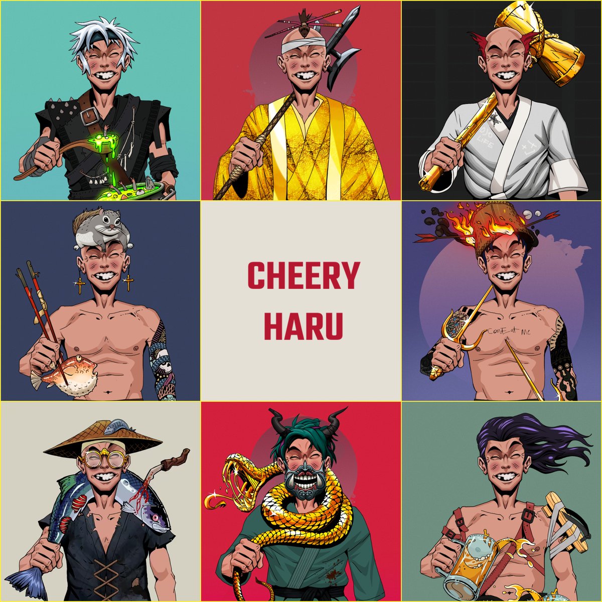 FiLnice8's tweet image. lets bridge the most unique and remarkable ART collection (an actual one)...characters should had been the default especially for collecting...though web3 artists missed this part...would you collect Pokemon if they only had Pikachu...obviously not