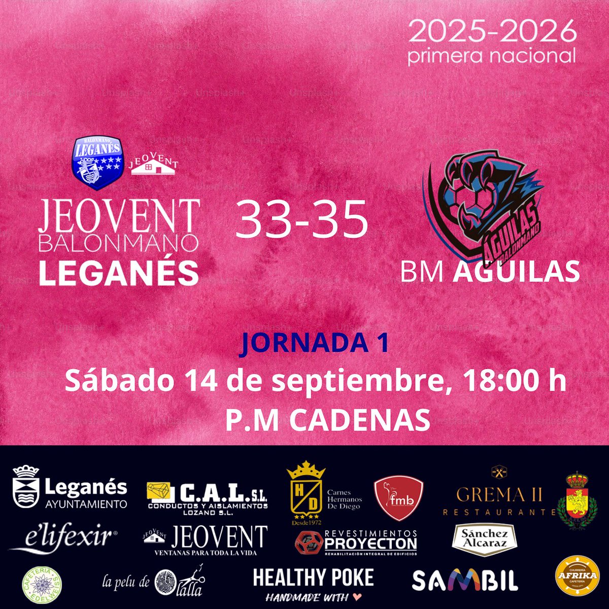 RESULTADOS | 1NM

Resultado del primer partido de liga de nuestros chicos

A por el siguiente partido 💪🏻

#bmleganes #aupalega 🔵⚪️