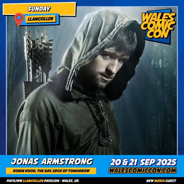 DMJConsult23's tweet photo. Next Sunday, meet Jonas Armstrong at @walescomiccon on in #Llangollen, #UK.

Further info here: https://t.co/vUaqdbwH2M

#JonasArmstrong
#RobinHood #TheBay #AfterTheFlood #Strike #TroyFallOfACity #RipperStreet #LineOfDuty #EdgeOfTomorrow https://t.co/8Cd5Uyul96