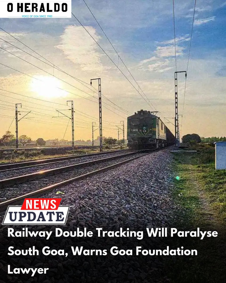 oheraldogoa's tweet image. Senior Advocate Norma Alvares of the Goa Foundation warned that the proposed railway double tracking project will paralyse life in South Goa by accelerating coal transportation through the state. 1/3

#goanews #doubletrackingproject #SouthGoa