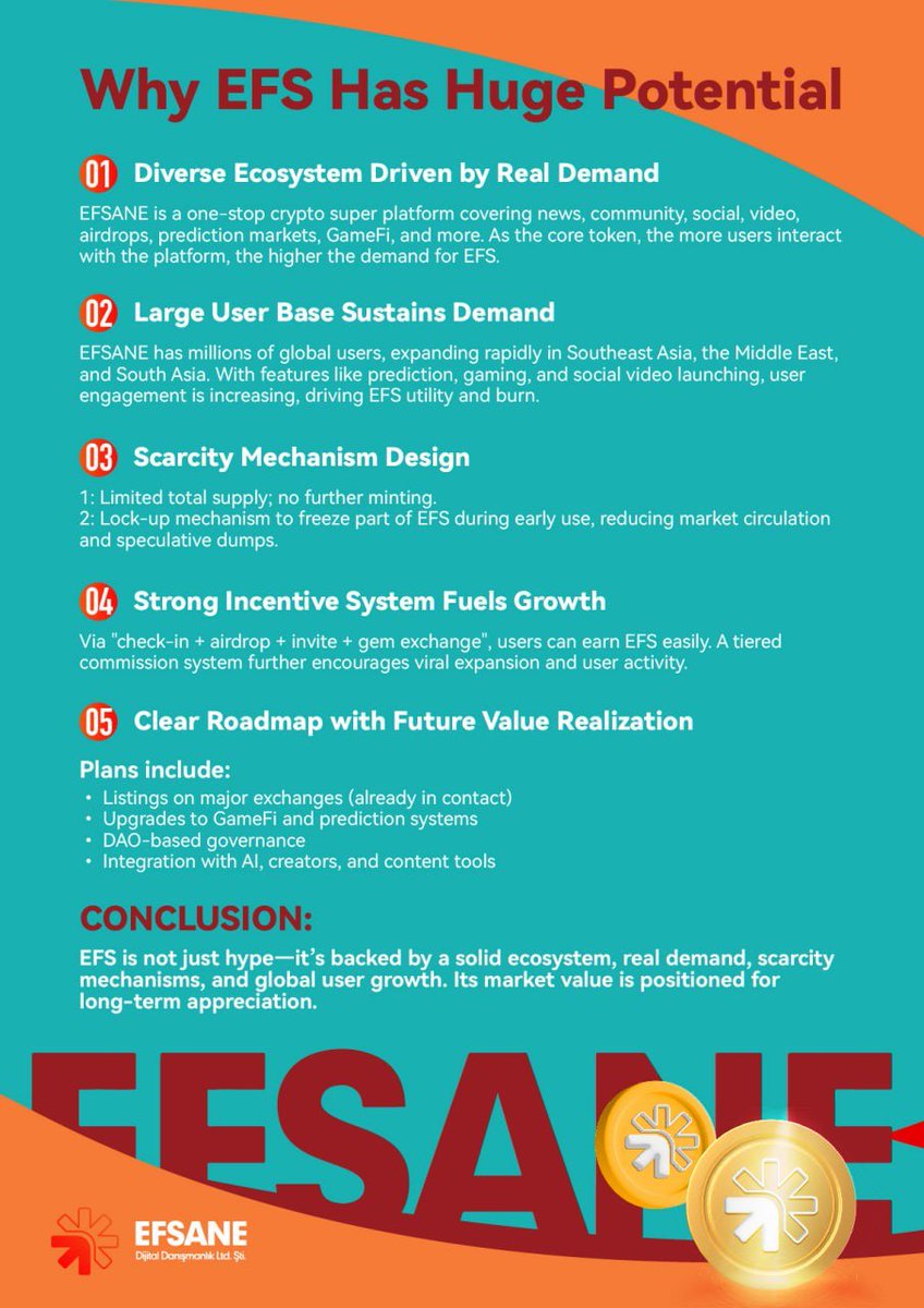 EFS (Freeze) is about to launch on exchanges!

Backed by the EFSANE platform, it has huge growth potential.

🔥 The final airdrop before listing is happening now!
✅ Sign in now to receive 20 EFS tokens for free (worth $60)!
⚠️⚠️⚠️ Click the article to check the airdrop rules: