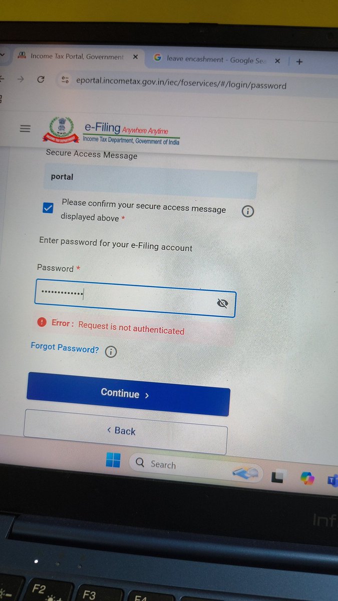 WealthTalks93's tweet photo. I'm getting error, not allowing me to access the site. There are many glitches. I could not see my saved draft, so not able to resume my e-filing. Why is this happening everytime? It's absolutely pathetic and disgusting. 

@IncomeTaxIndia @nsitharaman @FinMinIndia #IncomeTax https://t.co/cGoXaJDEpc