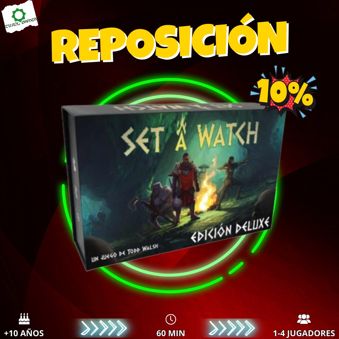 Set A Watch: Edición Deluxe <a href="/Bumble3ee_Int/">Bumble3ee Interactive</a> 

Juego cooperativo de uno a cuatro jugadores en el que hay que asegurar nueve Localizaciones para evitar que los acólitos rompan los sellos que retienen al malvado Profanador.

👇Resérvalo en el link👇
turolgames.com/es/juegos-de-m…