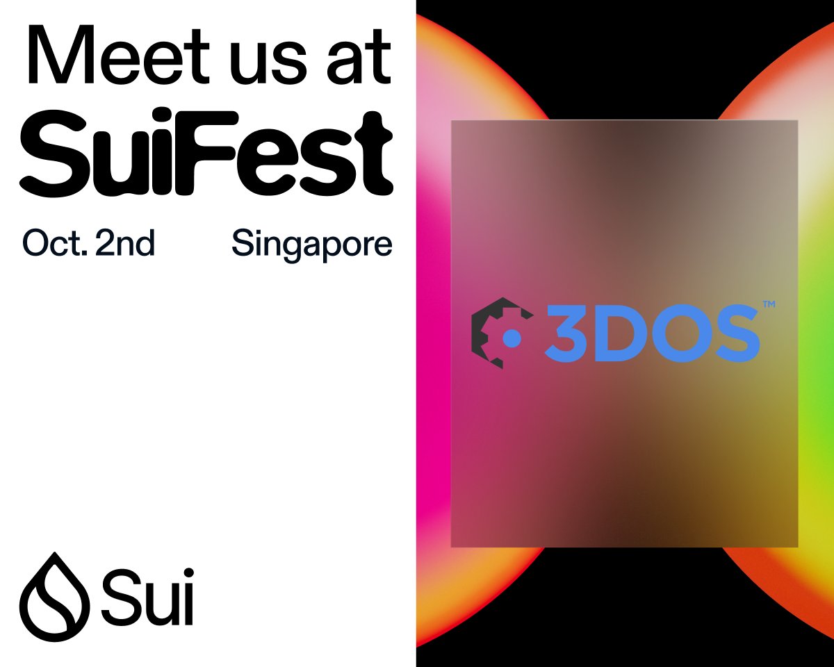 3DOS | Decentralized Manufacturing Network (@3dosnetwork) on Twitter photo GM,
On Oct 2nd, <a href="/3DOSNetwork/">3DOS | Decentralized Manufacturing Network</a> lands at #SuiFest 🇸🇬 Marina Bay Sands with <a href="/SuiNetwork/">Sui</a> .
🛒 3DOS Marketplace goes live
🤖 3DOS AI Studio drops — design in seconds
🧑🎨 Create your own bobbleheads
🖨️ Win 3D printers
Experience the on-chain factory floor. 🌍🔥
🚀 Don’t miss it. GM,
On Oct 2nd, <a href="/3DOSNetwork/">3DOS | Decentralized Manufacturing Network</a> lands at #SuiFest 🇸🇬 Marina Bay Sands with <a href="/SuiNetwork/">Sui</a> .
🛒 3DOS Marketplace goes live
🤖 3DOS AI Studio drops — design in seconds
🧑🎨 Create your own bobbleheads
🖨️ Win 3D printers
Experience the on-chain factory floor. 🌍🔥
🚀 Don’t miss it.