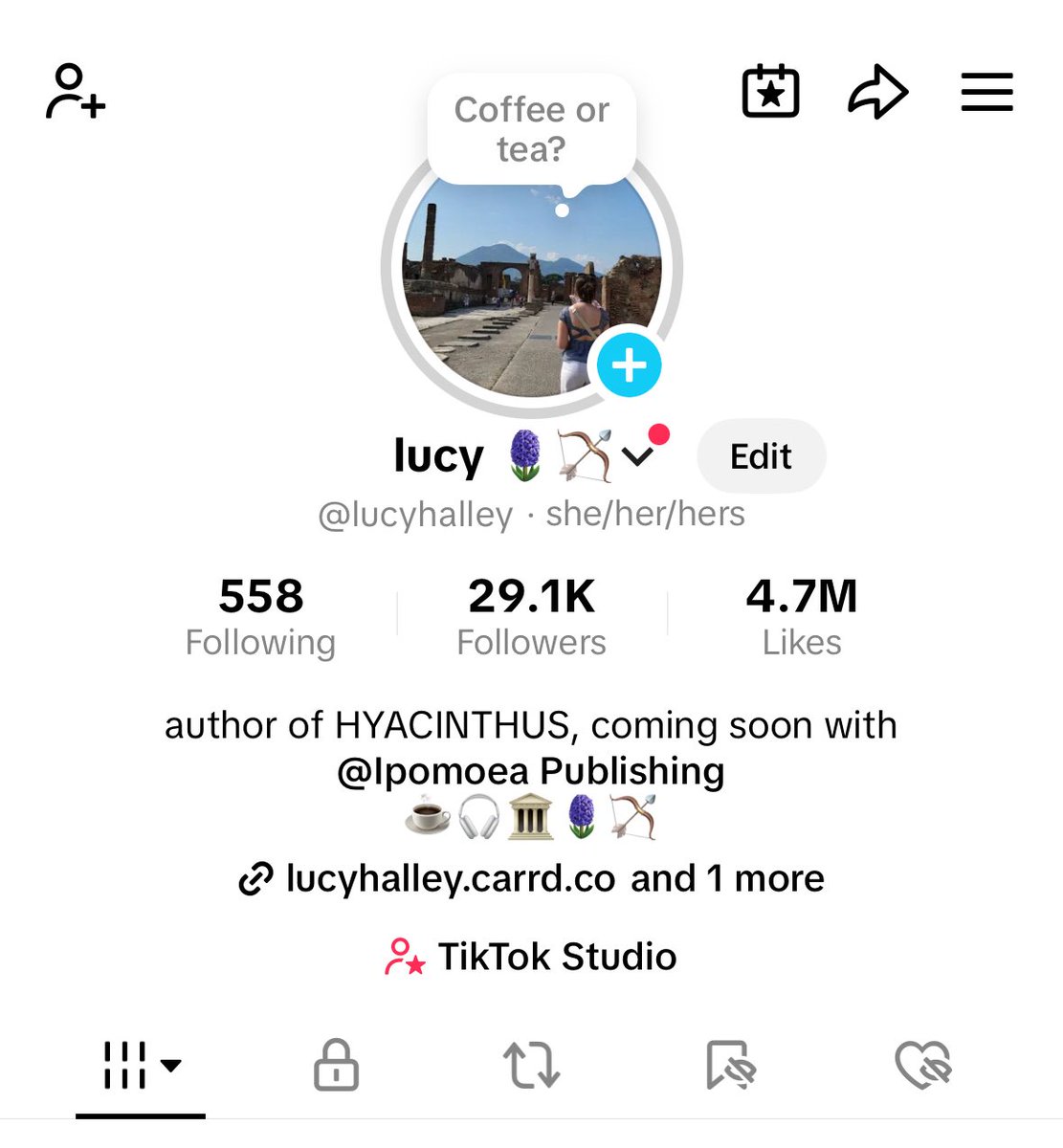 lucy HAS A BOOK DEAL FOR HYACINTHUS tweet media