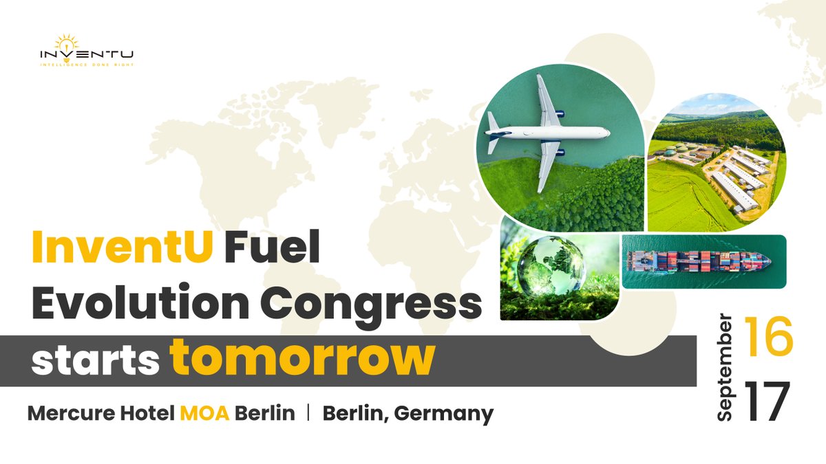 The congress brings together leaders from across aviation, maritime, biogas, and biofuels to tackle a shared challenge: how to accelerate the shift to sustainable fuels while balancing regulation, investment, and technology readiness.
inventu.eu/newsletter/