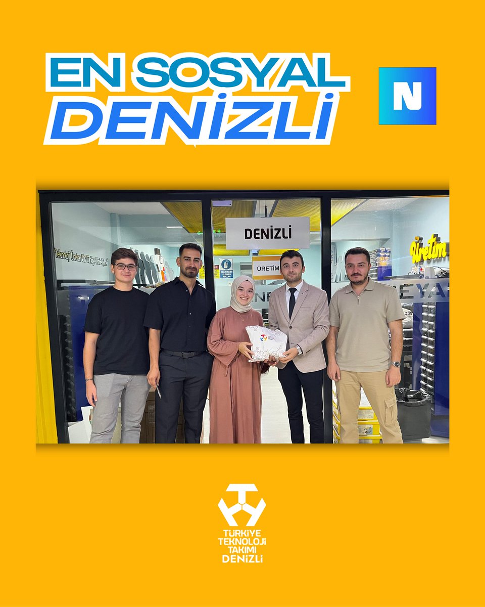 📸 e’N’ Sosyal Denizli

Yerli ve milli platformumuz N Sosyal’e en çok üye kazandıran gönüllülerimizle bir araya geldik. 🌟

Denizli’de N Sosyal’i daha da yaygınlaştırmak için gönüllülerimizle birlikte istişareler gerçekleştirdik. ✨

#eNSosyalDenizli #T3VakfıDenizli