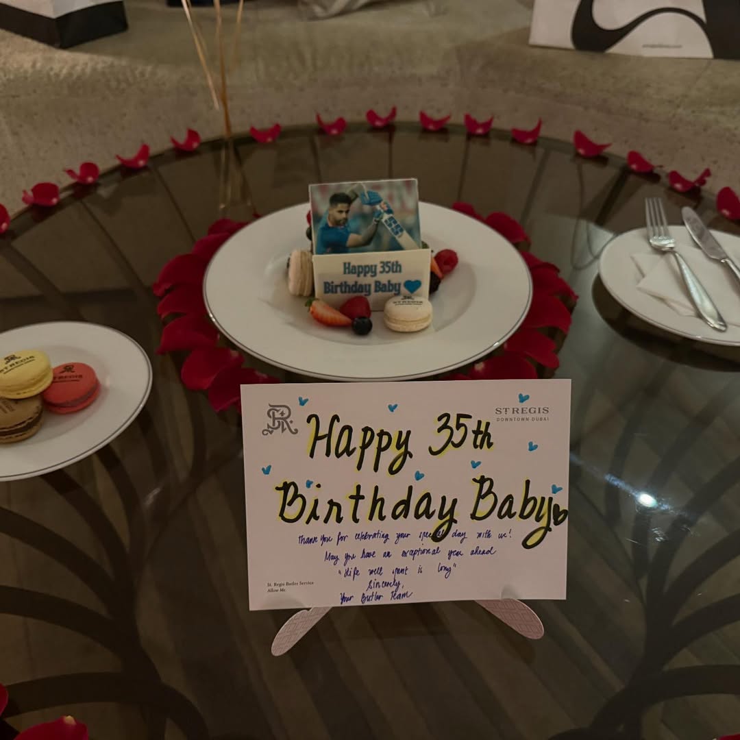 HydTimes's tweet image. #SuryakumarYadav enjoyed celebrating his 35th birthday with his wife, #DevishaShetty, on Sunday.