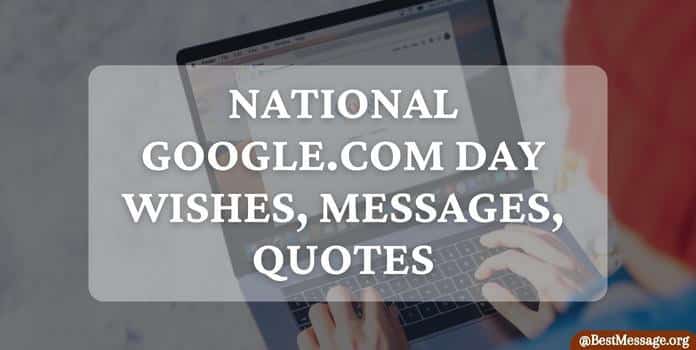 bestmessage_org's tweet image. National Google.com Day Messages and Quotes

bestmessage.org/national-googl…

National  Day Best Wishes, images, messages, greetings and quotes in english.  Day wishes and messages to share with your friends &amp;amp; family.

#GoogleDay