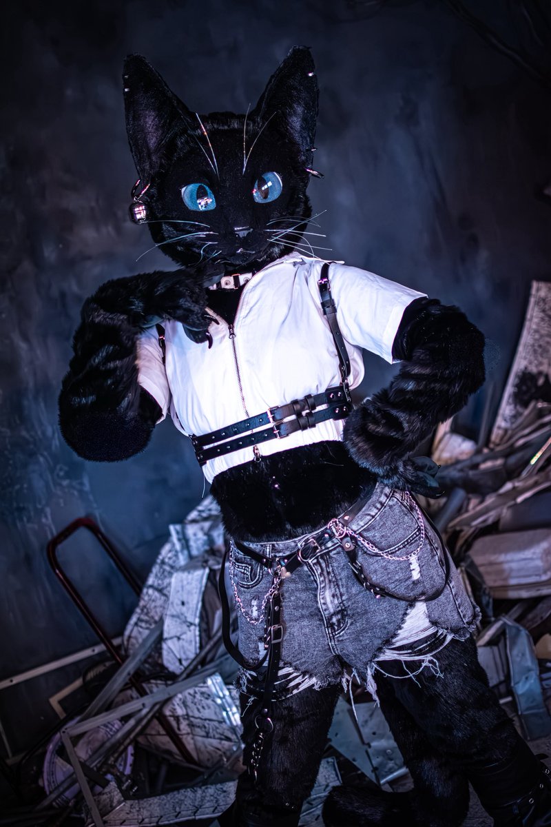 かっこよくキメちゃったりして😎
 #FursuitEveryday 

📸 #Octane_c