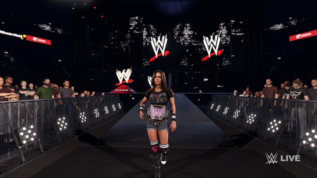 RochDeBruyn1's tweet image. I think im finally happy with this #wwe2k25 #Ajlee #caws