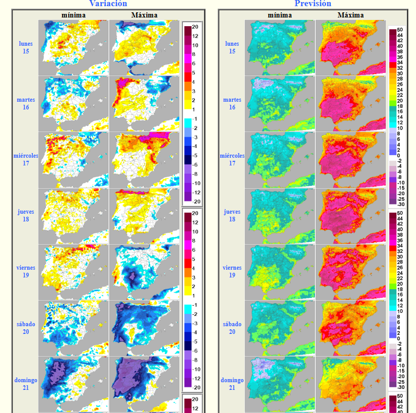 Tiempo estable y cálido en Andalucía durante los próximos días. Posible inestabilización local y descenso térmico en la recta final de la semana.