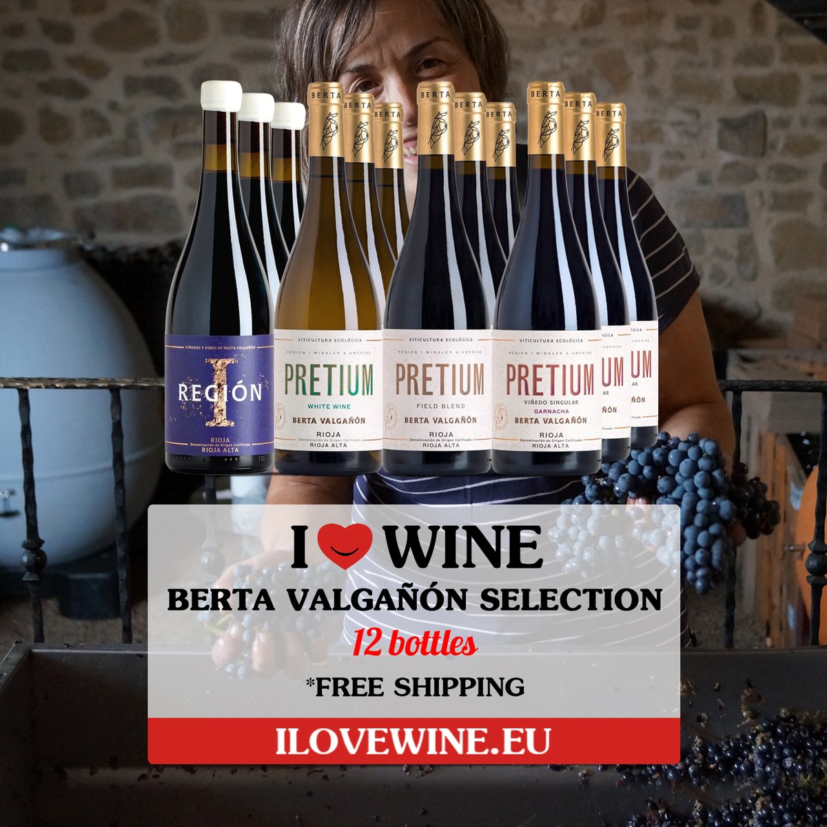 ILOVEWINE_eu's tweet image. .Wine Packs are a good way to discover different wines from each winery in boxes of 12 bottles ❤👉 ilovewine.eu/en/wine-packs/…

#BertaValgañón #FreeShipping #ILOVEWINE