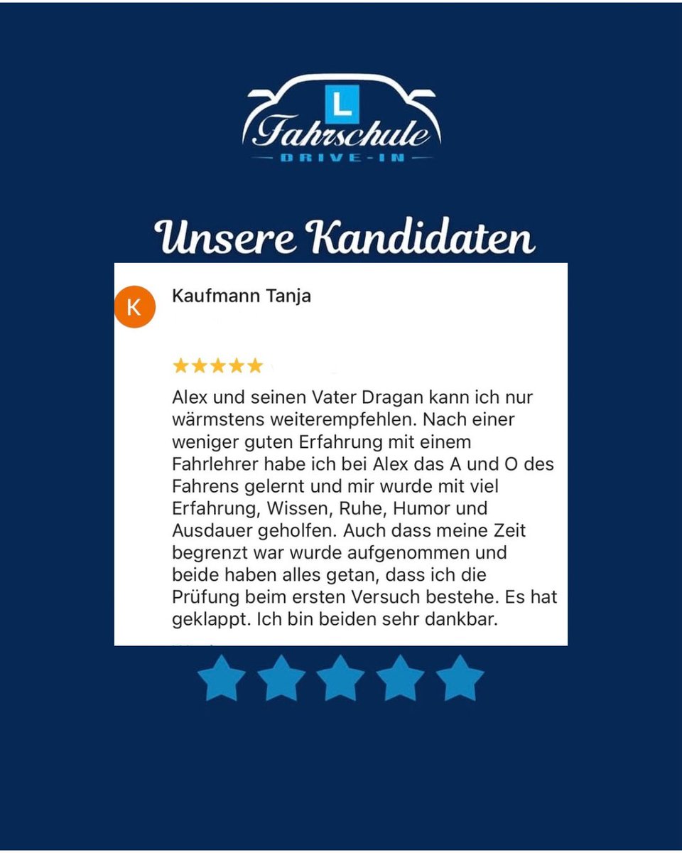 fahrschuleZH's tweet photo. 🚗💨 Prüfung beim ersten Mal bestanden! 💯
So sehen glückliche Fahrschüler*innen aus! 🤩 Tanja hat uns eine wunderschöne Bewertung hinterlassen und wir sind mega stolz, sie begleiten zu dürfen. 

Bei uns lernst du nicht nur Fahren, sondern bekommst auch Ruhe, Geduld &amp; Motivation. https://t.co/rogy3yPL7V