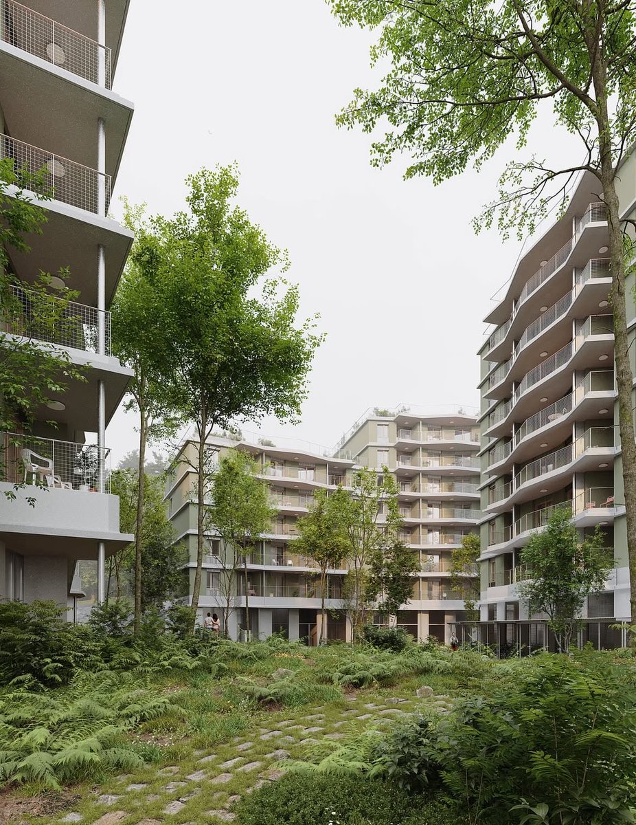 Simple but effective residential planning

Avoiding double-loaded corridors means most apartments here have dual aspect living spaces, providing more light and cross ventilation

By Minuit Architecture, in France