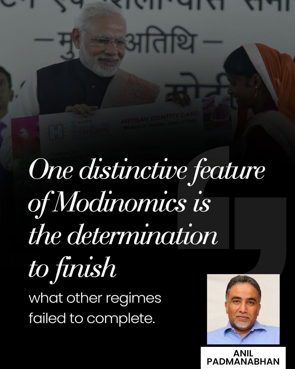BJP4Chandigarh's tweet image. &quot;A hallmark of Modinomics is the resolve to complete what previous regimes left unfinished. – Anil Padmanabhan&quot;
#Modinomics #DevelopmentDriven #NationBuilding #Chandigarh
@narendramodi @BJP4India @JPMalhotra @AtulGargBJP @manthriji @hkbabla