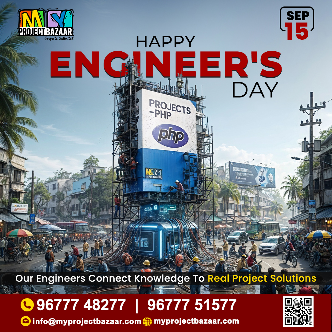 MyProjectBazaar's tweet image. MyProjectBazaar – Happy Engineer’s Day! 🎉
#MyProjectBazaar #happyengineersday #EngineeringsDay #EngineeringsDay2025 #engineeringlife #engineering #engineeringdesign #civilengineering #engineeringstudent #Engineers #FinalyearProjects #ReadyMadeProject #EngineeringStudentProject