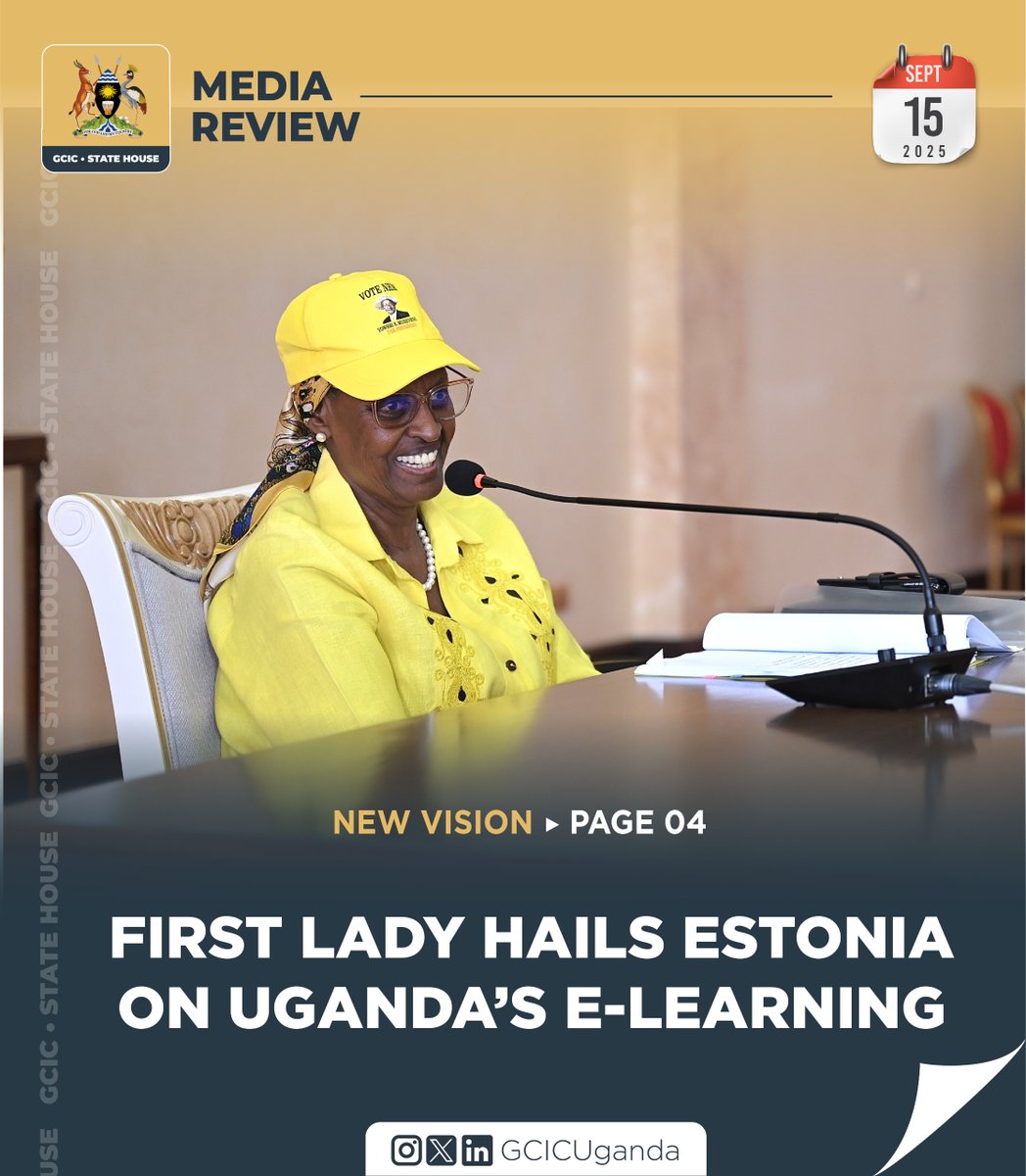 First Lady and Education Minister Hon. Janet Museveni commends the Estonian Centre for International Development (ESTDEV) for its strong support to Uganda’s education sector.

#GCICMediaReview