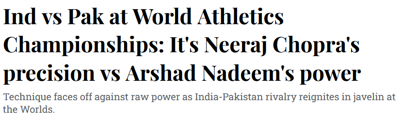 indiclogic's tweet photo. #justasking 

Should we #BoycottINDVsPAK here also ?? #NeerajChopra 
#WorldAthleticsChamps 
&
If we should
Should we stop participating in all international sports that #Pakistan participates in ??

😎😎😎
We should participate and #DefeatPakInEveryField to humiliate them everywhere & ensure #PKMKBForever !!

🙏🙏🙏