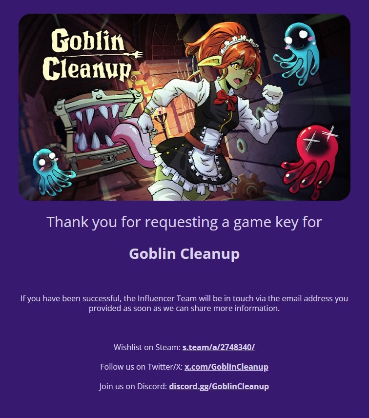 Cross_BoneX's tweet photo. Do I Smell... GOBLINS! With MAID OUTFITS!?!?! Fingers Crossed 🤞🤞 #GoblinCleanup #TwitchStreamer #PNGTuber #VTuber https://t.co/IM6OaEL30C