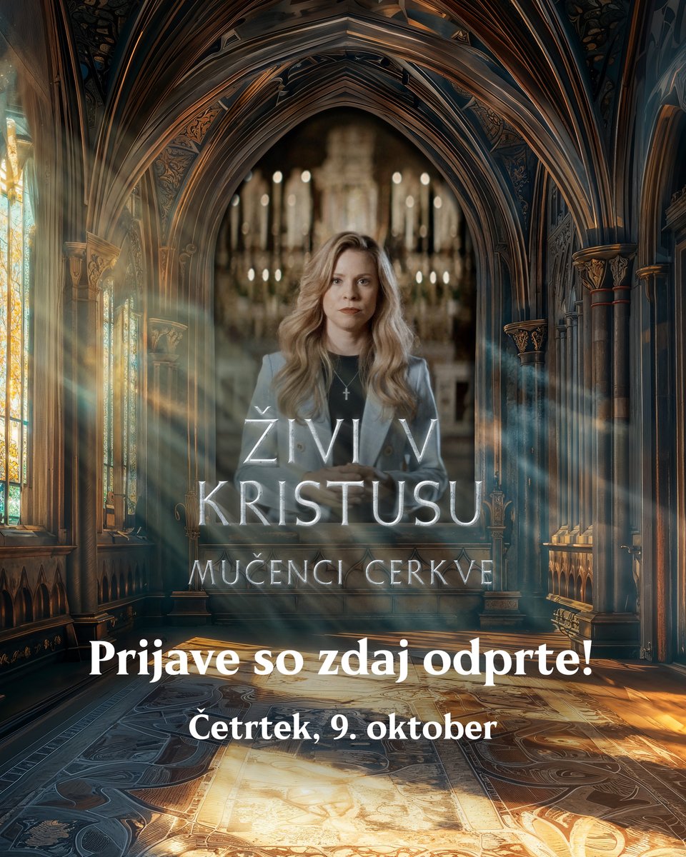 siposh's tweet photo. Ne zamudite najbolj epskega večera te jeseni in se nam pridružite na premieri novih epizod serije Živi v Kristusu!
PRIJAVE SO ODPRTE 👉 https://t.co/zaOxeK0OE5 https://t.co/m6TY6UBWzn