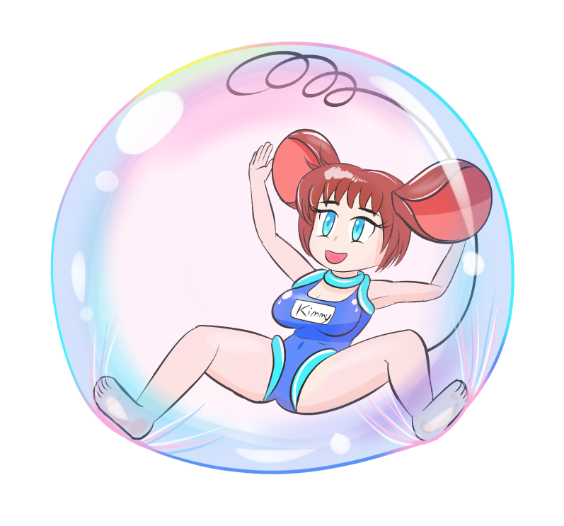 Bonus variants of the last post: Kimmy the Mouse Girl in bubbles! 

patreon.com/hovermouseart