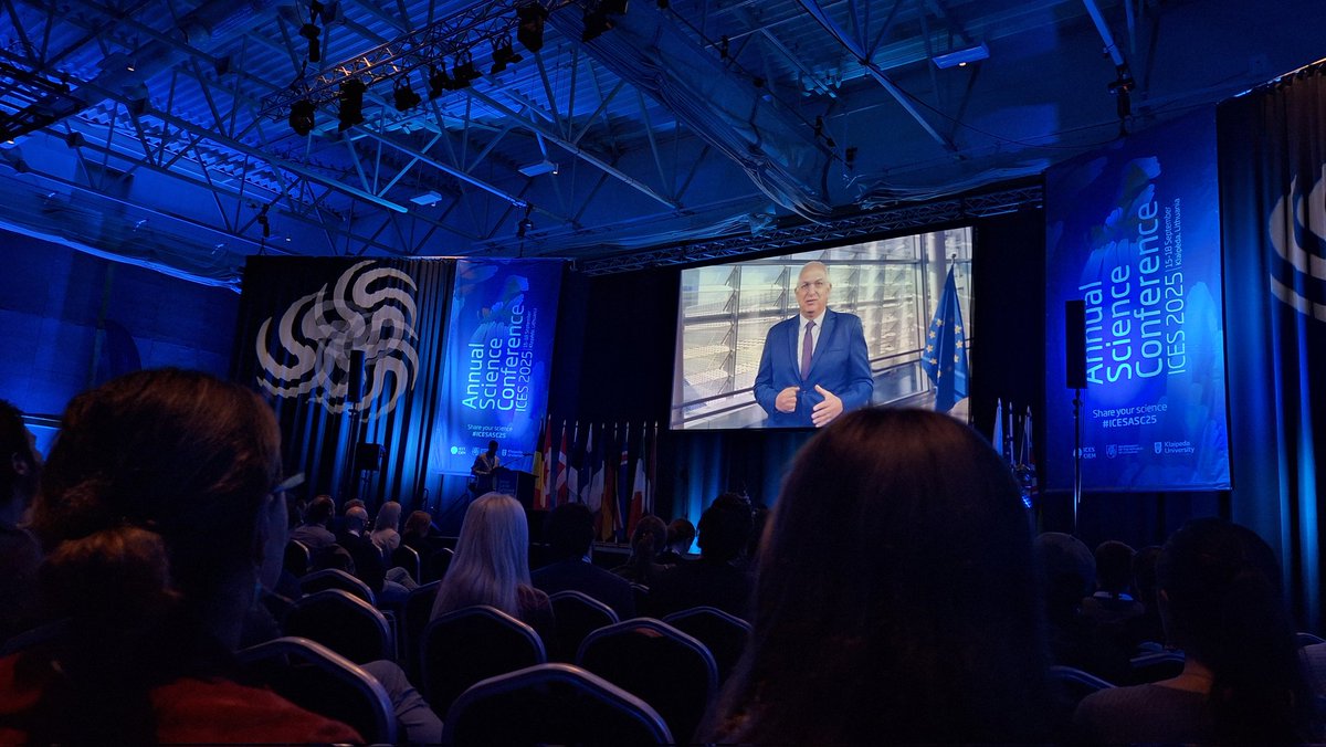 ICES Annual Science Conference 2025 - Klaipeda University, Lithuania.
Listening to Costas Kadis - European Commission Fisheries and Oceans Commissioner