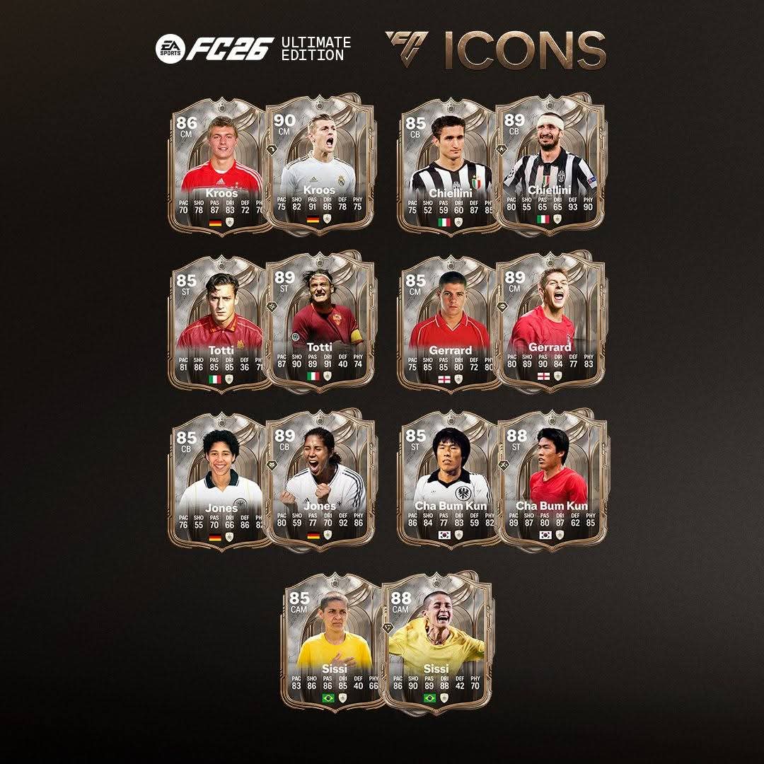 EAFC_PROFESSOR's tweet image. New Icons in FC 26 👀🥶

#EA #EAFC #FC26 #FIFA #GAMING #ESPORTS #CHAMPS #RIVALS #PS5 #PC #XBOX #FOOTBALL #SOCCER #IBRA #COACHING #PLAYSTATION #META #ICONS #HEROS