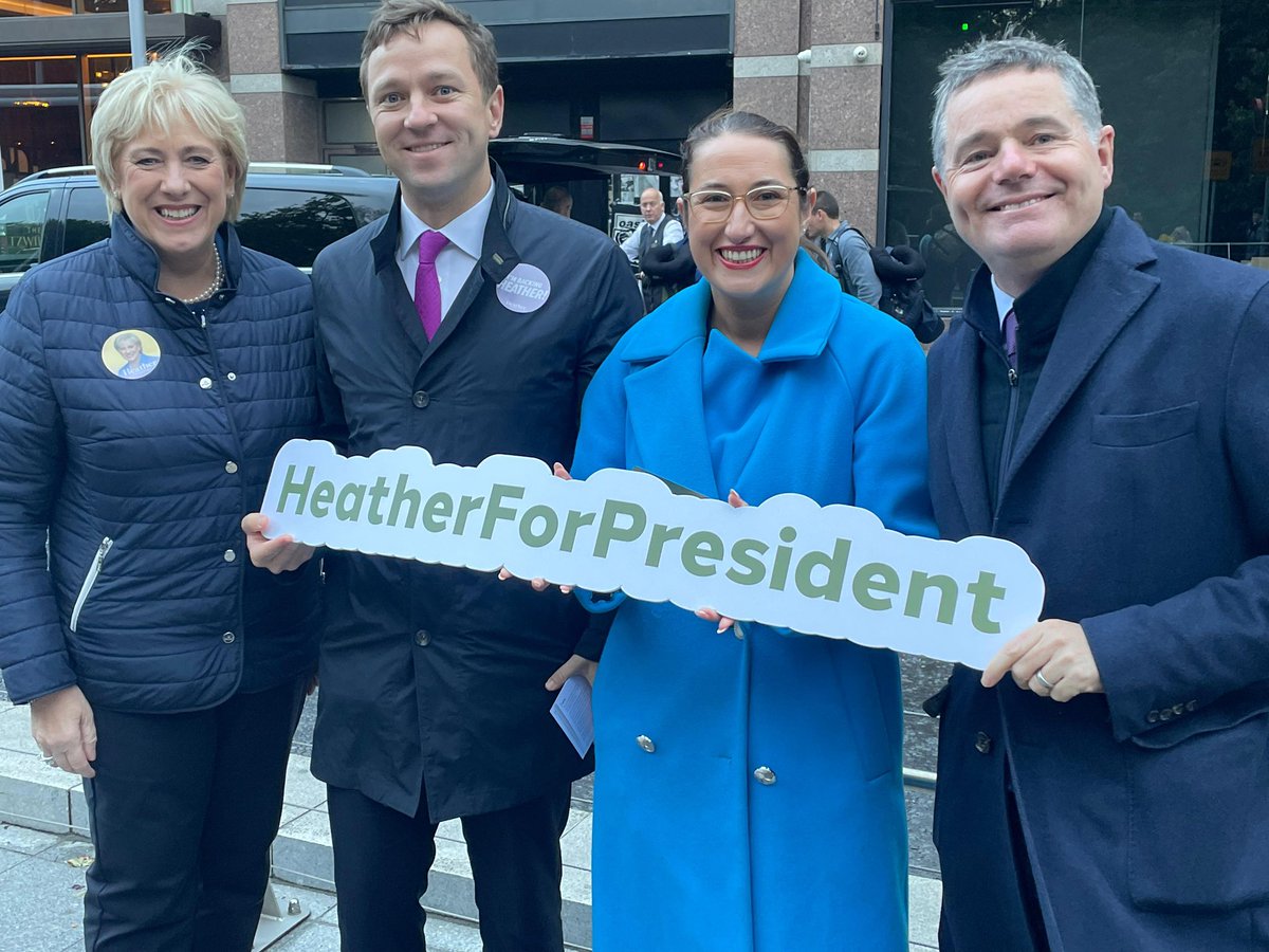 Great to be out bright and early in Dublin this morning with <a href="/jgeoghegantd/">James Geoghegan TD</a> <a href="/EmerHigginsTD/">Emer Higgins TD</a> and <a href="/Paschald/">Paschal Donohoe</a>