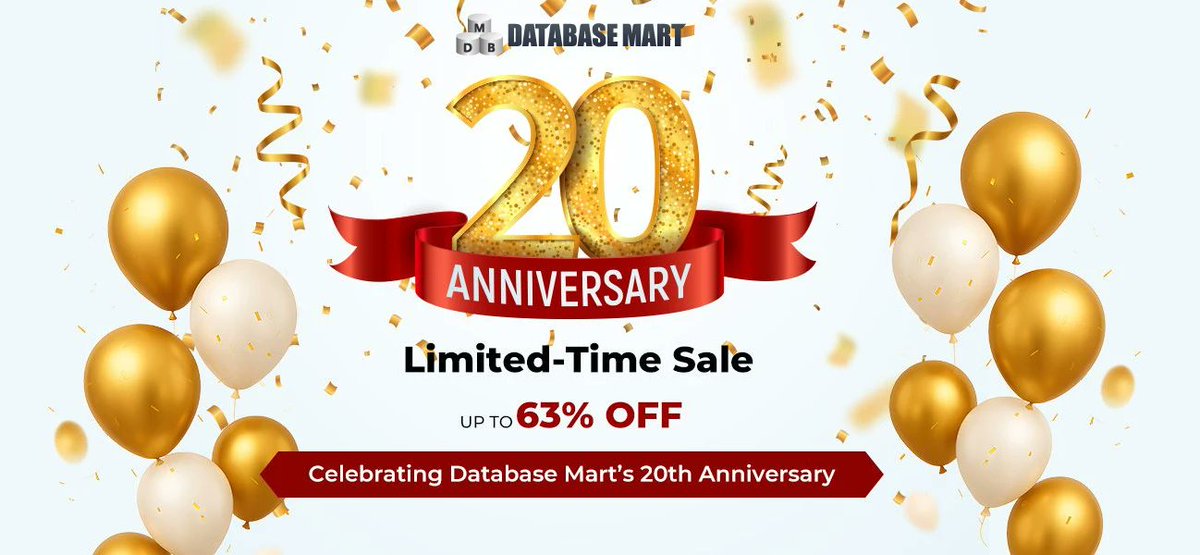 updatedreviews's tweet image. #DatabaseMart Special #AnniversarySale - Up to  63% OFF All products and services: databasemart.com/promo/annivers… 
To mark this celebration, They are launching a big promotion during 09/15/2025— 09/29/2025– Up to 63% OFF: updatedreviews.in/database-mart-…