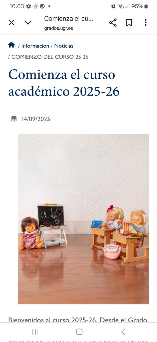 Feliz comienzo de curso académico 2025-26