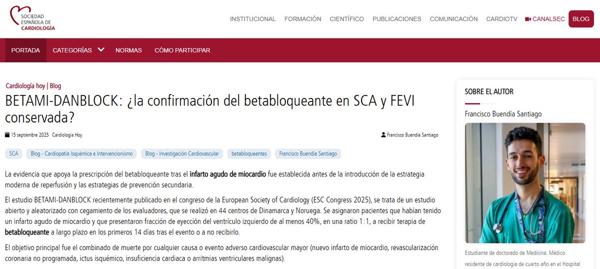Soc Esp Cardiología tweet media