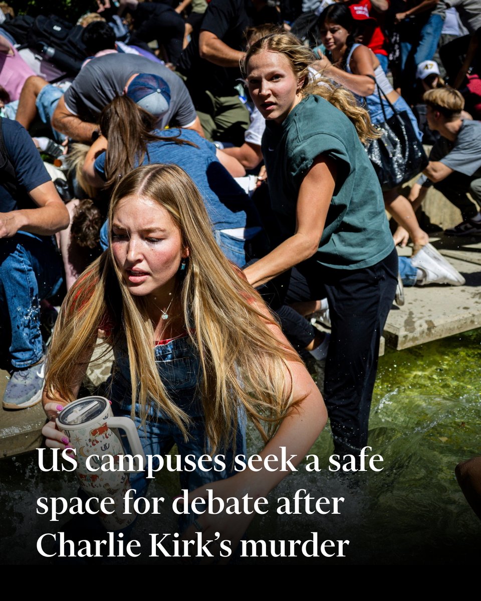 Universities across the US have been forced to review security measures as they seek to promote free speech against a backdrop of intensifying political polarisation and violence in America on.ft.com/3IhFpXd