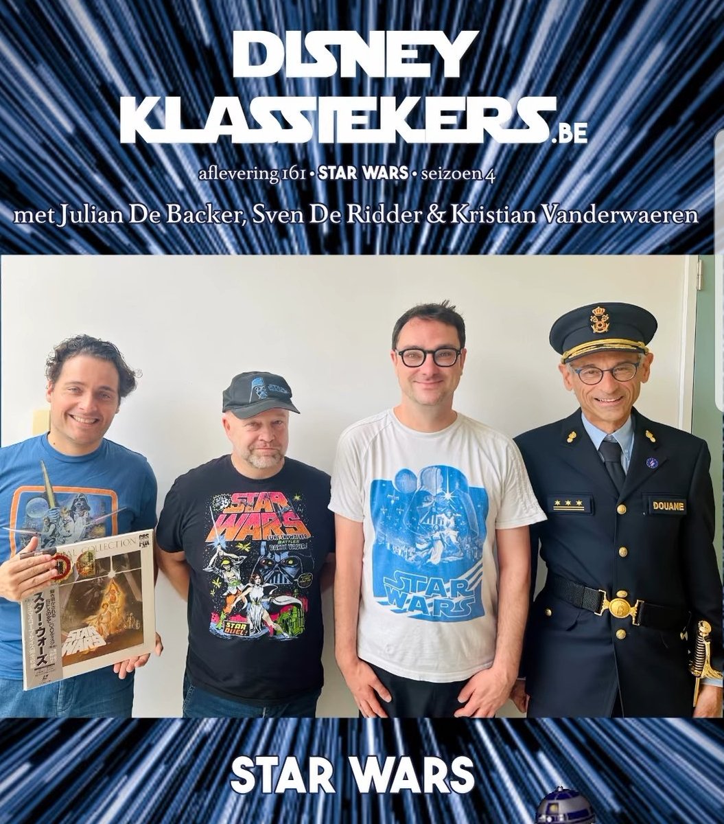 Julian De Backer (@juliandebacker) on Twitter photo Gezellig praten over 'Star Wars' (1977) in de podcast van <a href="/robinbroos/">Robin Broos</a>. Luisteren via disneyklassiekers.be (ook op Spotify, etc.) #StarWars1977 #GreatKidDontGetCocky Gezellig praten over 'Star Wars' (1977) in de podcast van <a href="/robinbroos/">Robin Broos</a>. Luisteren via disneyklassiekers.be (ook op Spotify, etc.) #StarWars1977 #GreatKidDontGetCocky