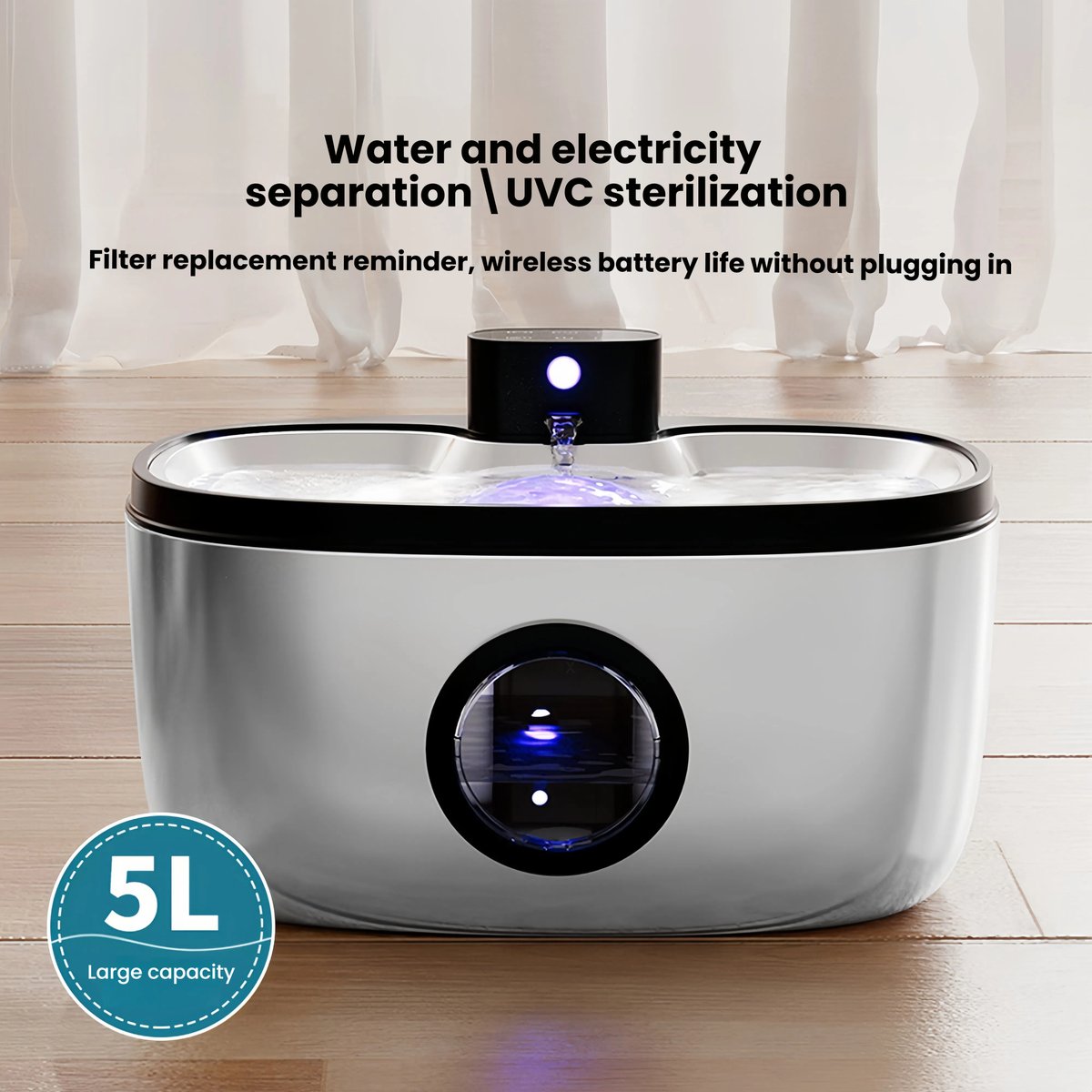 Upickpickstore's tweet photo. 💧 Keep pets hydrated!
5L stainless steel fountain with smart sensor, ultra-quiet operation &amp; easy-to-clean design. Ideal for multiple cats &amp; dogs.
👉 https://t.co/oK3LENYwum

#PetCare #SmartFountain #PetHydration #HealthyPets https://t.co/pXgAaJo7Th