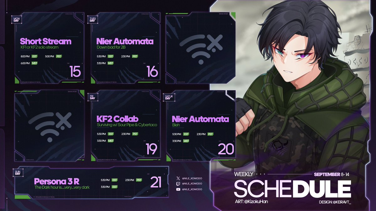 new schedule up and running. see yuh then
#Vtuber #ENVtubers #twitchstreamer #twitchaffiliate 
#streamer