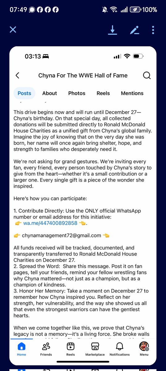 itsJust_Az's tweet image. This fake page on Facebook is claiming to be us, her team/management.They are not! They are pushing this charity with no proof or where money is going.Please be careful.We find it twisted and they are also posting  @Chynasyndrome_ without permission. #chyna #omg @ChynaJoanLaurer